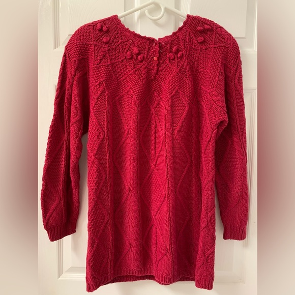 Vintage Hand Knit Boutique Sweater SZ Medium - Picture 5 of 6